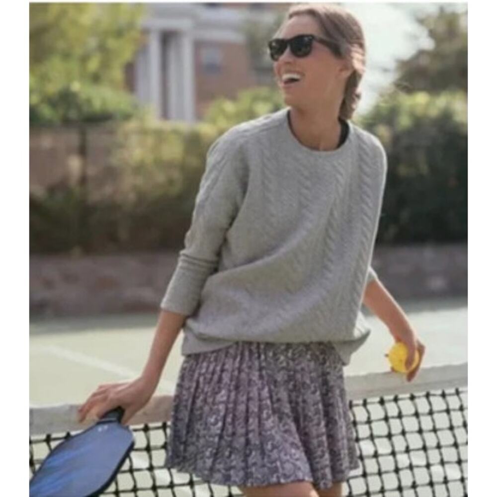 Tuckernuck Gray and Purple Mini Skirt